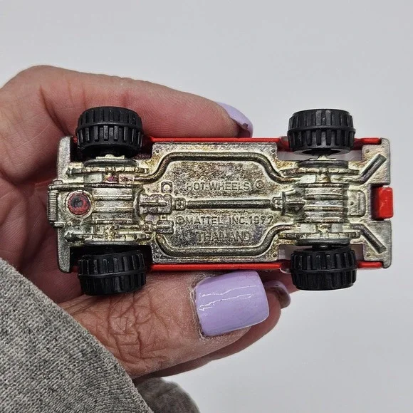 Vintage 1977 Hot Wheels Mattel Red Truck Pit Crew - Hi Bank Racing Thailand - Picture 8 of 9